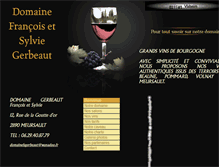 Tablet Screenshot of domainegerbeaut.fr